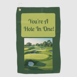 Du bist ein Loch in eins! 2025 Golfhandtuch