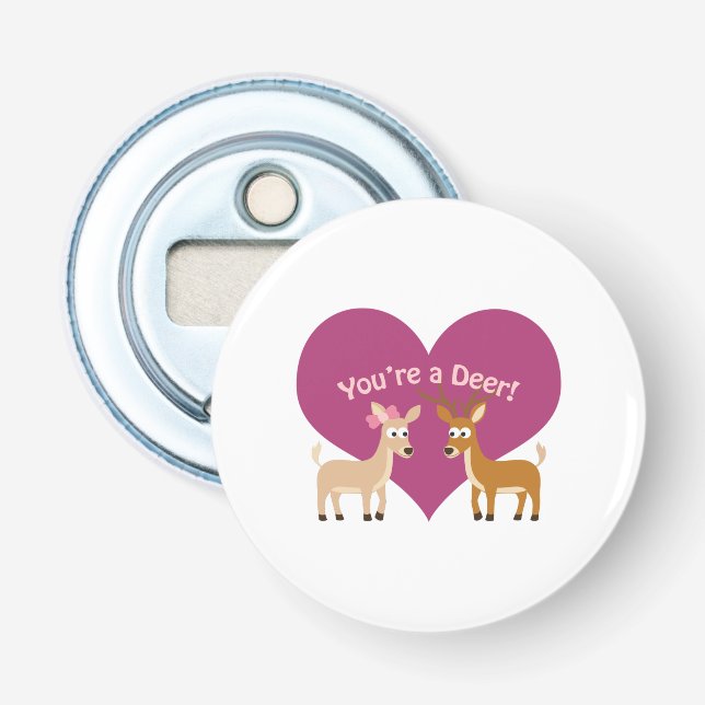 Du bist ein Reh! Flaschenöffner (Vorderseite)