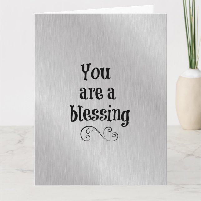 Du bist ein Segen Dankeskarte (Vorderseite)
