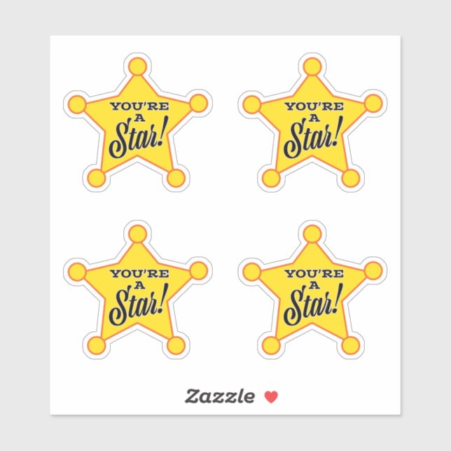Du bist ein Star Aufkleber (Blatt)