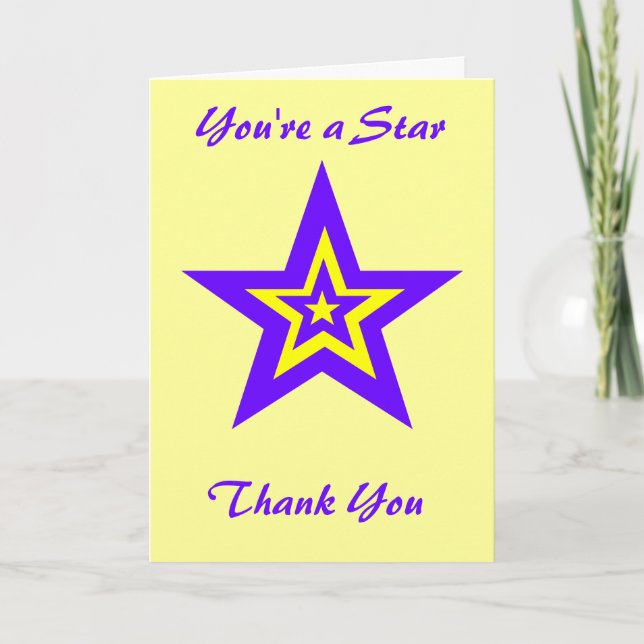 Du bist ein Star, danke (Vorderseite)
