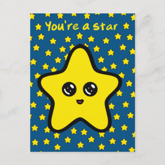 "Du bist ein Star" Postkarte