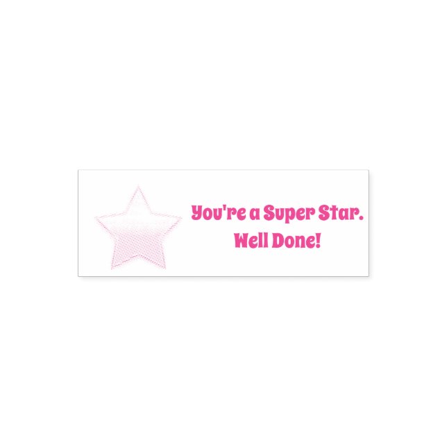 Du bist ein Super Star Permastempel (Design)
