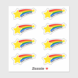 Du bist ein Superstar-Sticker-Blatt-Stars und Rege Aufkleber