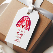 Du bist ein süßer Freund Valentine Boho Rainbow