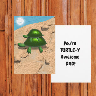Du bist ein Turtle-y großartiger Vater Flat Karte
