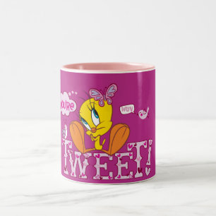 Du bist ein Tweet Zweifarbige Tasse