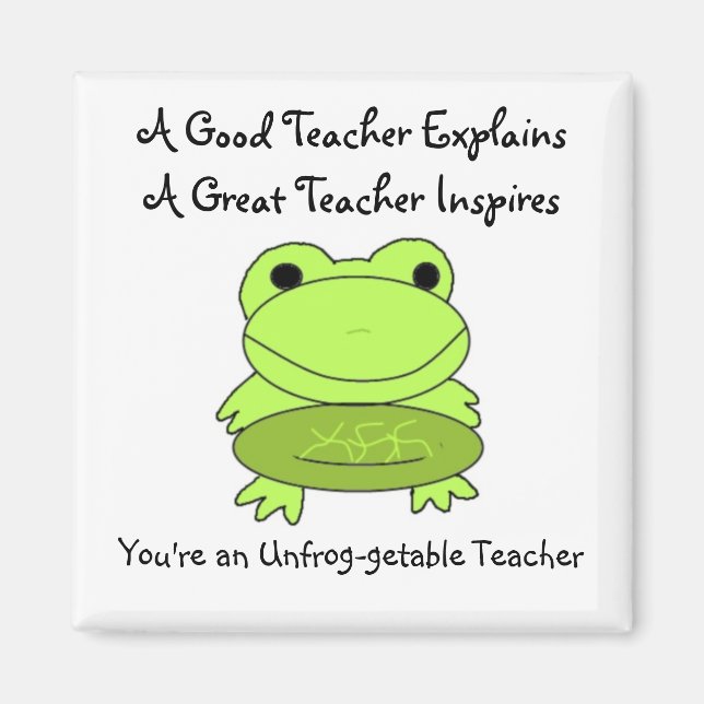 Du bist ein Unfrog-Lehrer Magnet (Vorne)