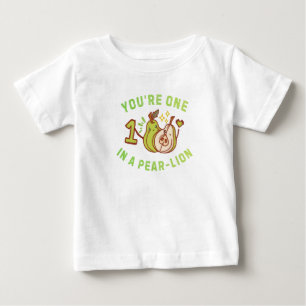 Du bist eine Birne-Löwen-Birnen-Wortspiel Baby T-shirt