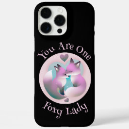 Du bist eine Foxy Lady | Fox Couple Kissing Black iPhone 16 Pro Max Hülle