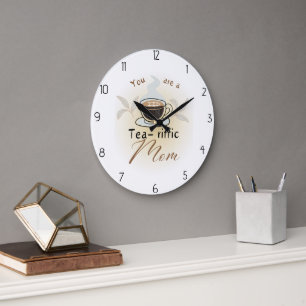 du bist eine großartige Mutter Große Wanduhr