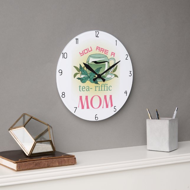 Du bist eine großartige Mutter Große Wanduhr (Büro)