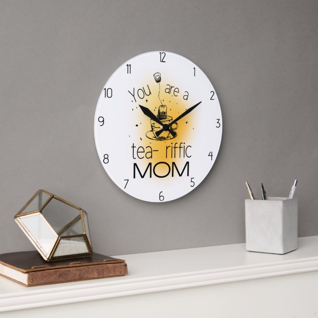 Du bist eine großartige Mutter Große Wanduhr (Büro)