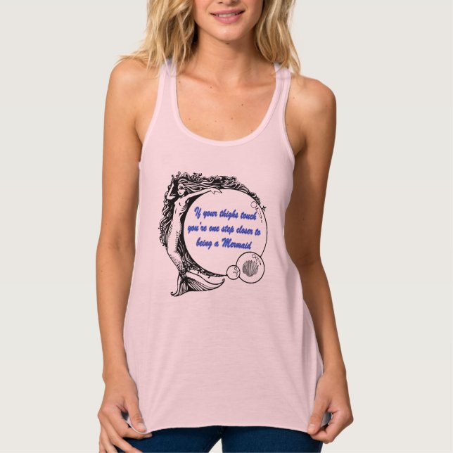 Du bist eine Meerjungfrau Tank Top (Vorderseite)