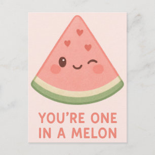 Du bist eine Melone unter vielen Feiertagspostkarte