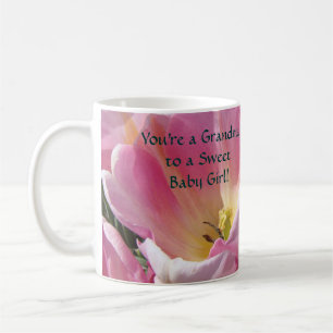 Du bist eine Oma für ein süßes Baby Mädchen! Kaffe Kaffeetasse