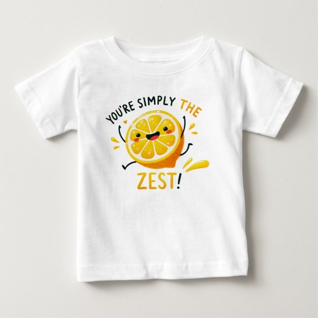 Du bist einfach der Zest" - ein lebendiger Lemon P Baby T-shirt (Vorderseite)