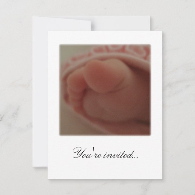 Du bist eingeladen...Baby Dusche 1 Einladung (Vorderseite)