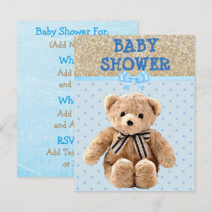 Du bist eingeladen, Teddybär-Baby-Party-Einladunge Einladung