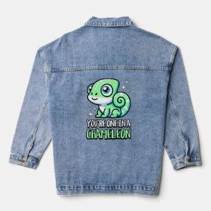 Du bist eins in einem Chamäleon! Niedlich Chameleo Jeansjacke