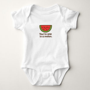 Du bist eins in einem Melon - Niedliches Watermelo Baby Strampler
