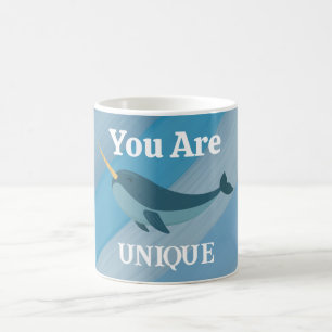 Du bist einzigartig & erstaunliche Typografie Kaff Kaffeetasse