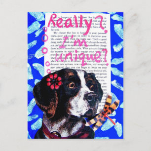 Du bist einzigartig! - VINTAG Postkarte