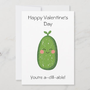 Du bist Essig-lecker! – Lustige Gurke zum Valentin Karte