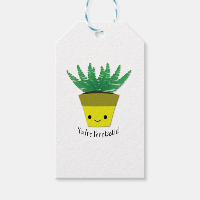 Du bist Ferntastic Fern Geschenkanhänger (Vorderseite)