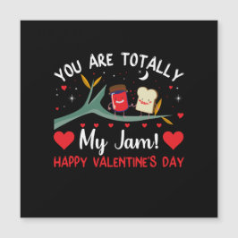 Du bist ganz meine Jam Valentines Card Magnetkarte