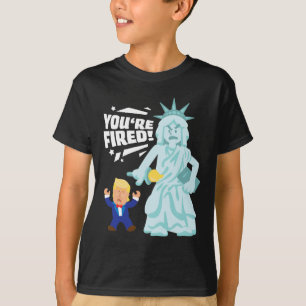 Du bist gefeuert Liberty Wahl Anti Trump Demokrat  T-Shirt