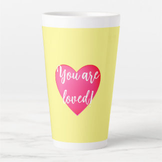 Du bist gelbe Latte-Tasse Milchtasse