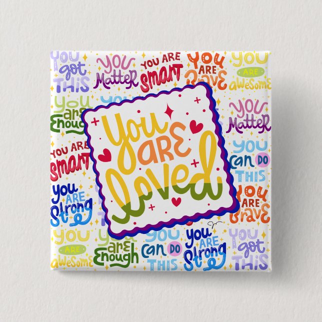 Du bist geliebt! Button (Vorderseite)