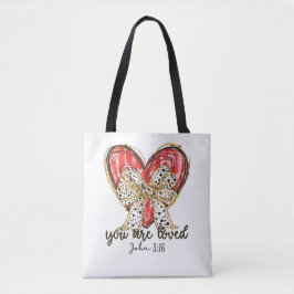 Du bist geliebt John 3:16 Tasche