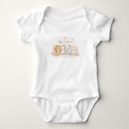Du bist geliebt Kinderzimmer-Tiere – Geschlechtsne Baby Strampler