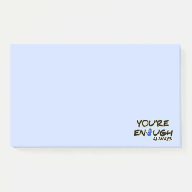 Du bist genug post-it klebezettel (Vorderseite)