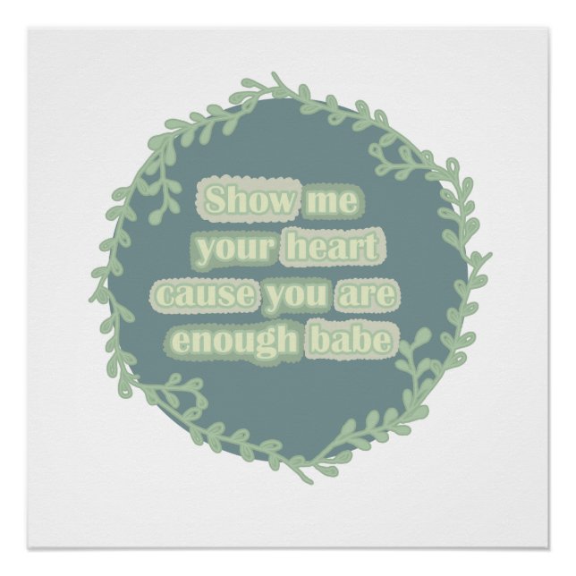 Du bist genug! poster (Vorderseite)