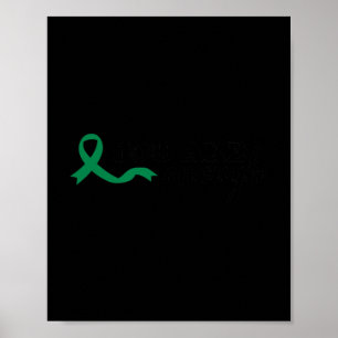 Du bist genug psychische Gesundheit grünes Band Se Poster
