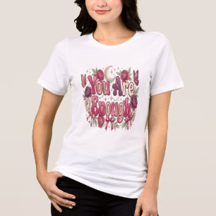 Du bist genug Selbstliebe-Blasen-Typografie für Tri-Blend Shirt