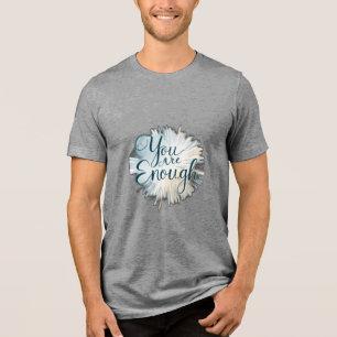Du bist genug" Tri-Blend shirt
