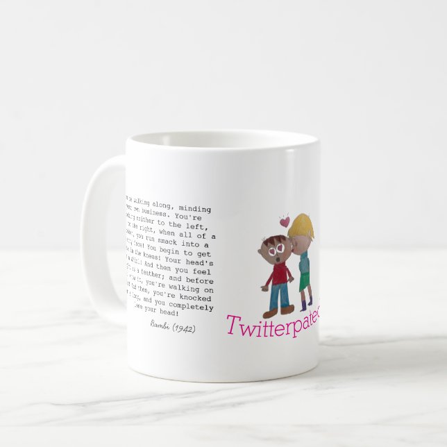 Du bist getwittert worden kaffeetasse (Vorderseite Links)