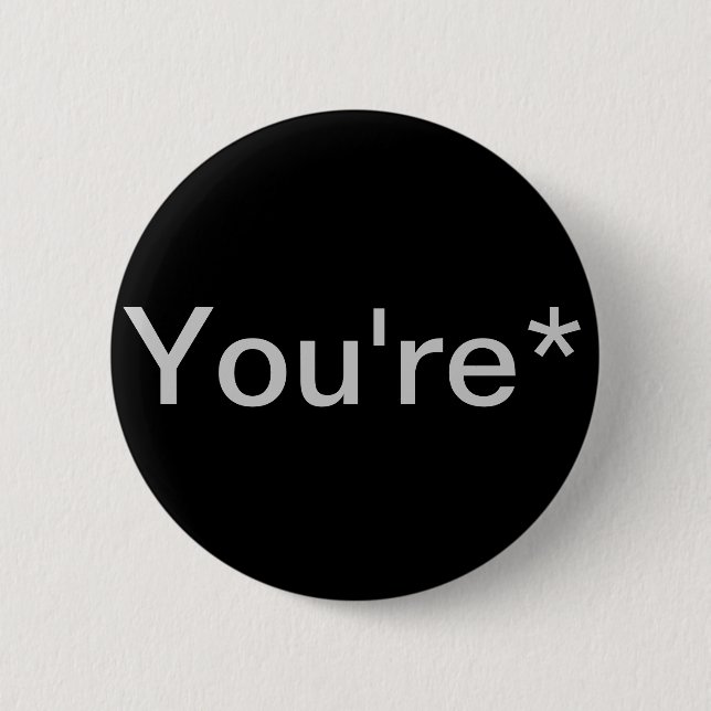 Du bist* Grammar Nazi Button (Vorderseite)