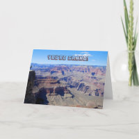 "Du bist Grand! Grand Canyon Birthday Card