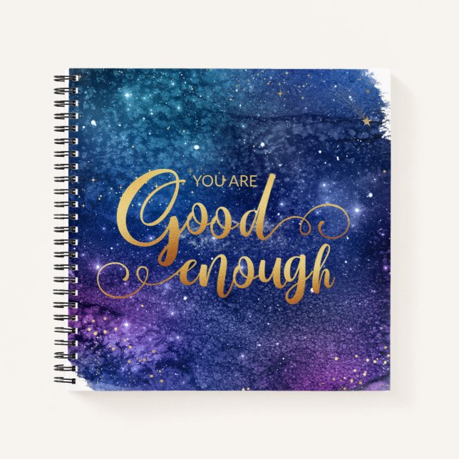 Du bist gut genug, um ein Sketchbook zu schreiben Notizbuch (Vorderseite)