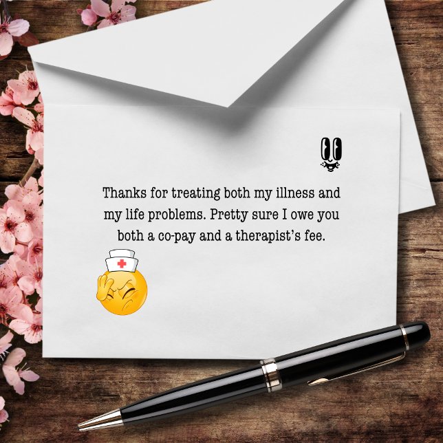 Du bist im Grunde ein Therapeut in Scrubs Dankeskarte (Von Creator hochgeladen)