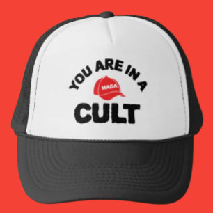 Du bist in einem Kult!   Anti-MAGA Trucker Hat Truckerkappe