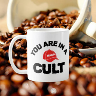 Du bist in einem Kult! Klassische Anti-MAGA-Tass Kaffeetasse