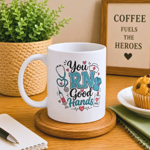 Du bist in guten Händen, Krankenschwester Kaffeetasse