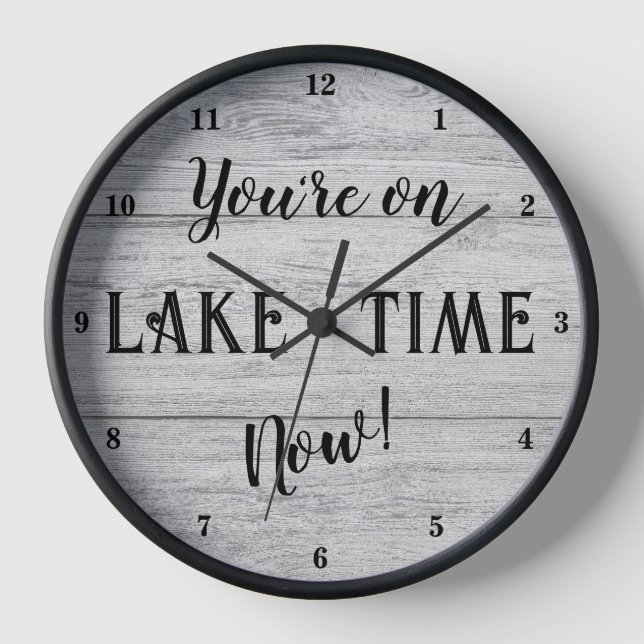 Du bist jetzt auf dem Lake Time! Uhr (Vorderseite)