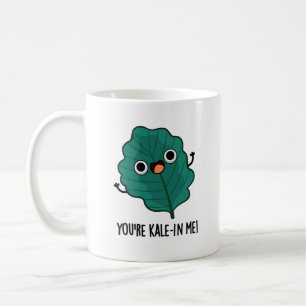 Du bist Kale-in Me Funny Veggie Kale Pun Kaffeetasse